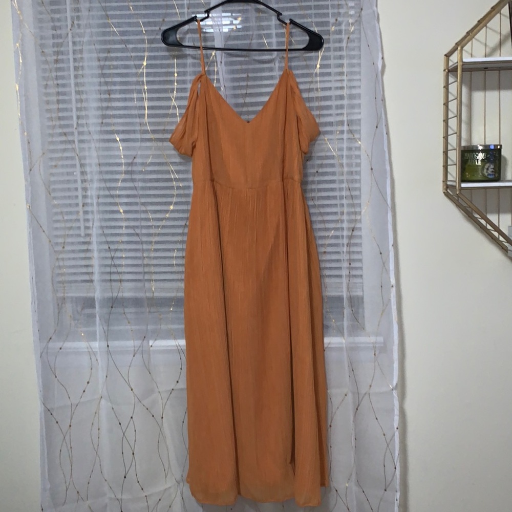 Orange Midi Summer Dress